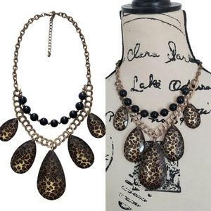 Vintage Leopard Print Necklace